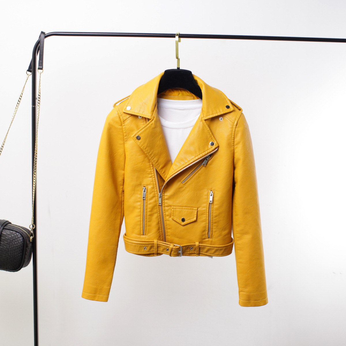Veste cuir femme en PU - Ref 3447393 Image 20