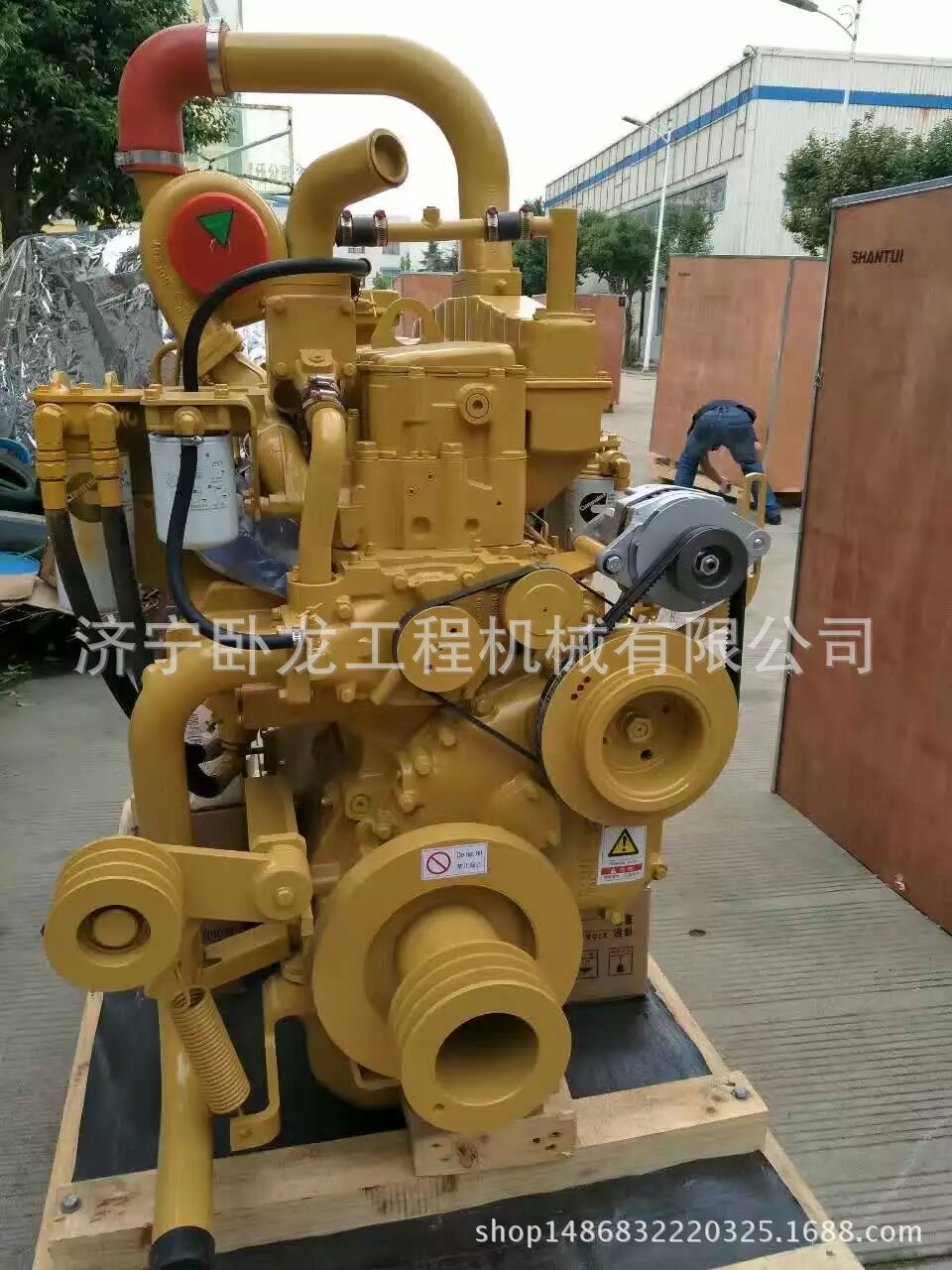 济宁卧龙现货供应原厂山推SD22推土机配件发动机总成NT855-C280