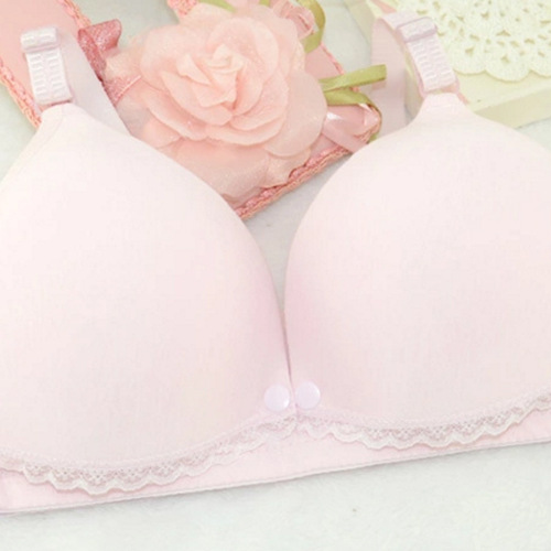 New Women's Cotton Bra Without Underwire, Front-Closure Nursing Bra, Factory Wholesale Breastfeeding Bra