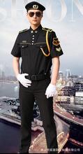 2019新款安保服装 短袖黑色形象制服 定制工作服套装保安服衬衣