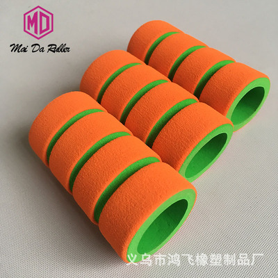 鸿飞橡塑义乌双色磨砂高密度NBR手把套健身器材海绵套