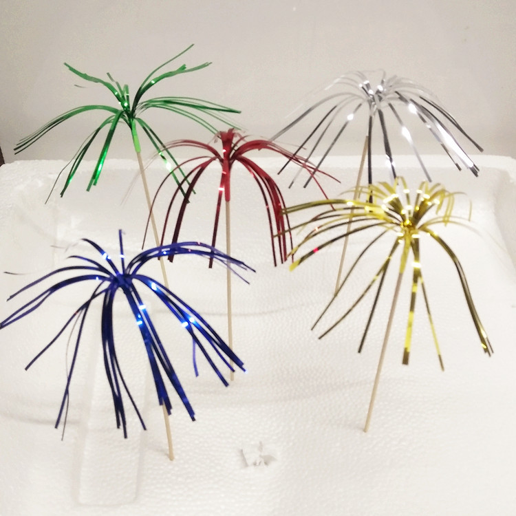 Cash Fruit Toothpick Creative Color Wooden Fireworks Toothpick 100 Pcs Cocktail Needle 15cm In Stock Wholesale display picture 3
