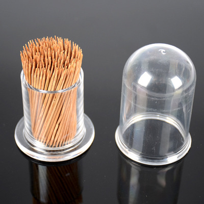 厂家直销亚克力牙签桶方形透明牙签罐签盒签瓶收纳盒可定制LOGO