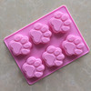 Silica gel hands and feet prints, handmade soap, heat-resistant soap mold