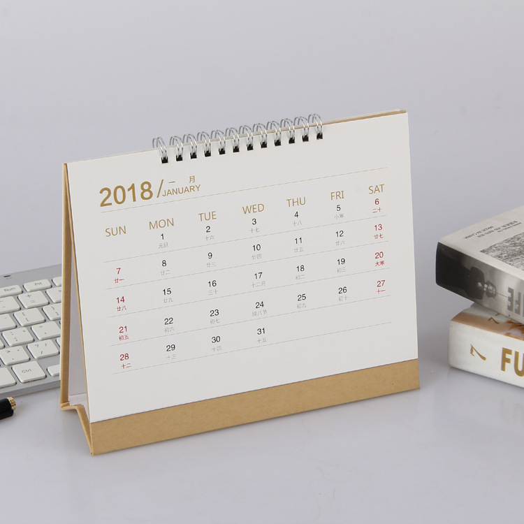 玛雅印刷定制2019 创意月日历卡通批发个性化 企业定制厂家直销