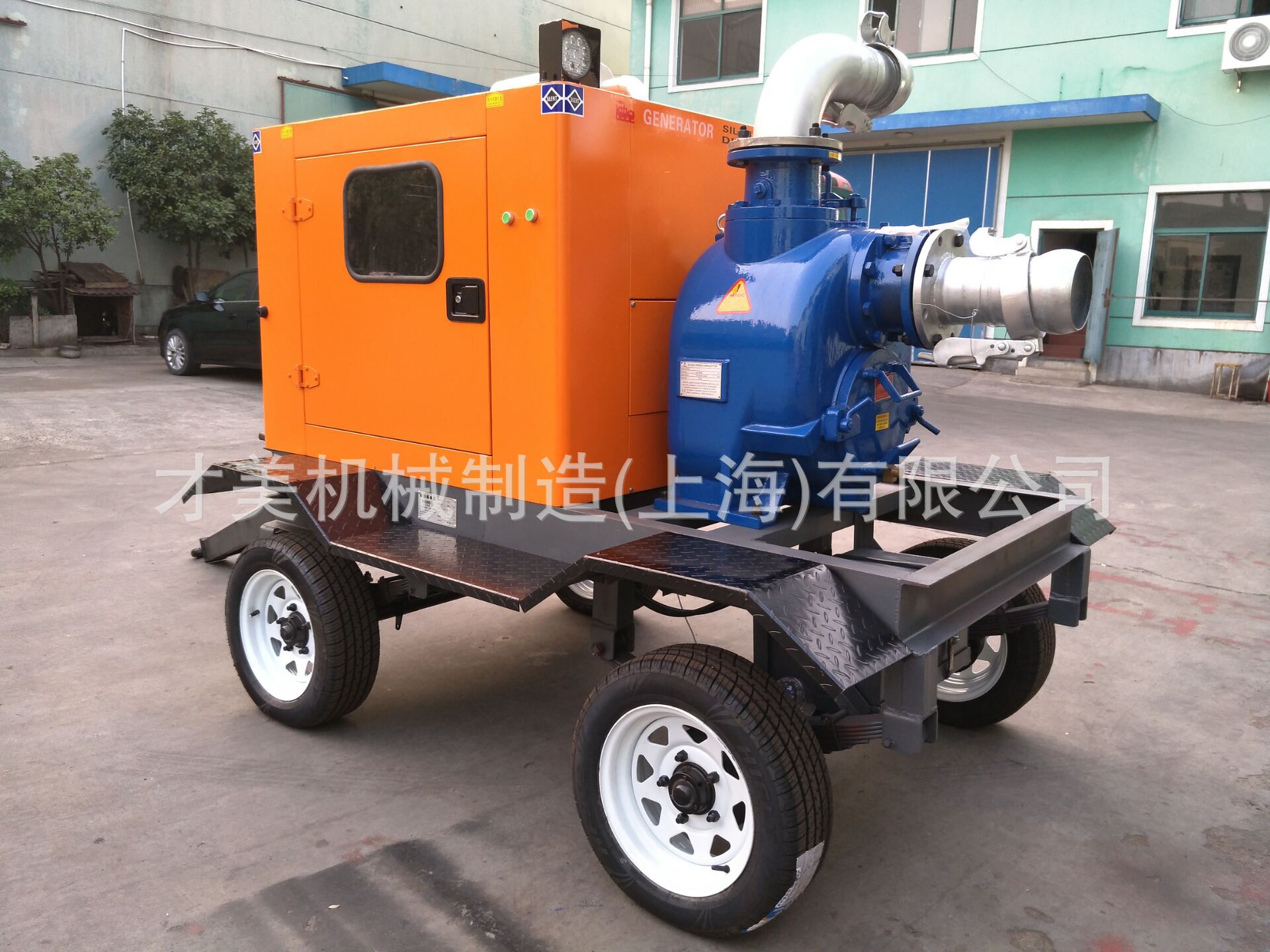 管道清污下水道疏通柴油抽水泵 移动泵车 防汛抢险泵车