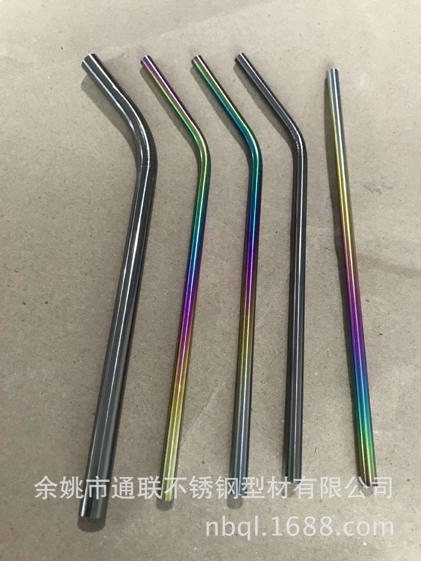 304  316L不锈钢吸管 红铜色 金色 七彩色环保吸管 大量现货