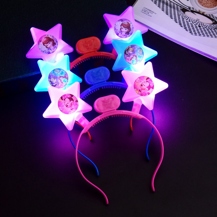 Luminescent Halloween Bowknot Horns/ears Hairband display picture 33