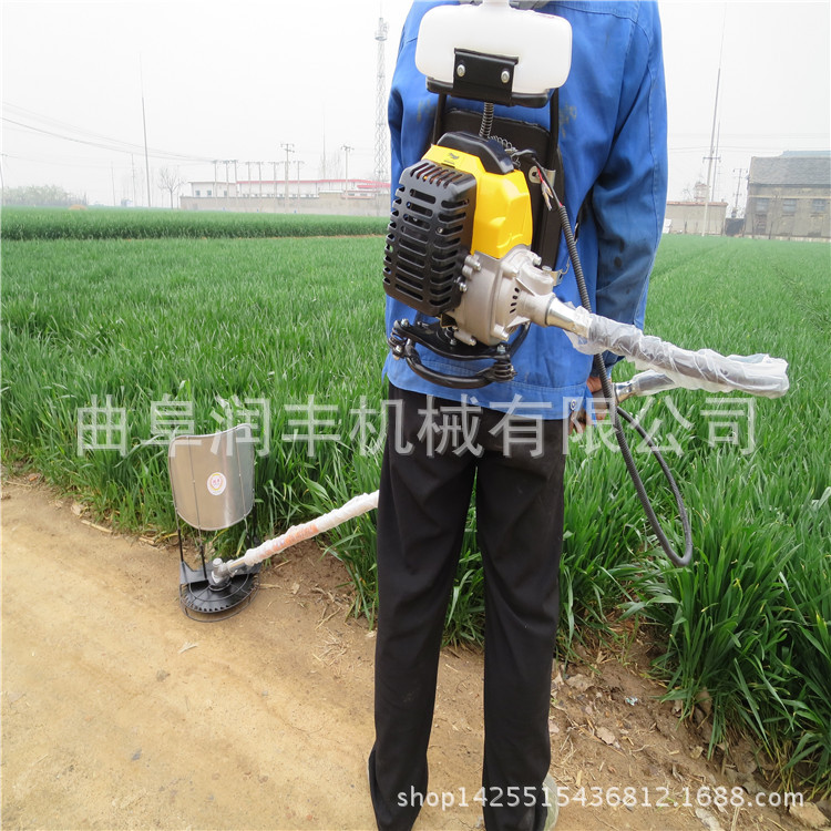 手推式汽油剪草机 汽油割草机图片 合金刀片割草机