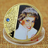 Diana Gold Memorial Ambassadian Souvenirs Galfenal Diamond Praiseed Color Color Printing Memorial Crafts