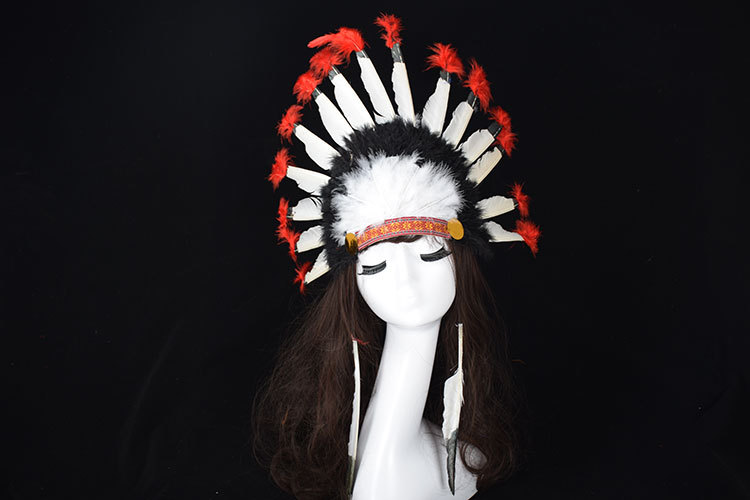 Spot COS Indian Feather Headband Hallowe...