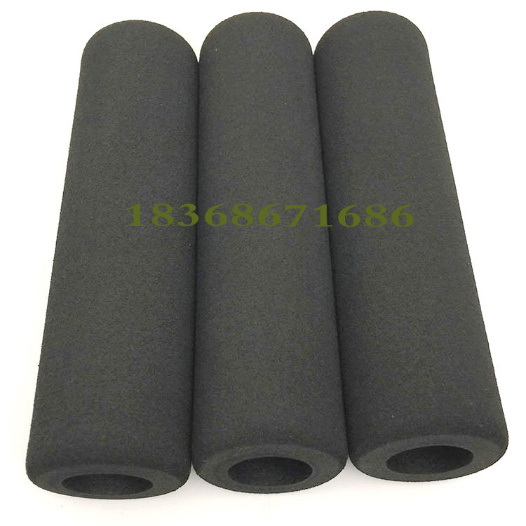 订制彩色NBR橡塑发泡管 丁腈橡胶海绵手柄把套 门把泡棉防滑护套