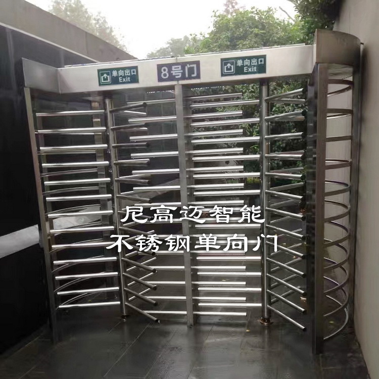 厂家直供 不锈钢单向转闸门 景区手推单向转闸门禁 双通道转闸门