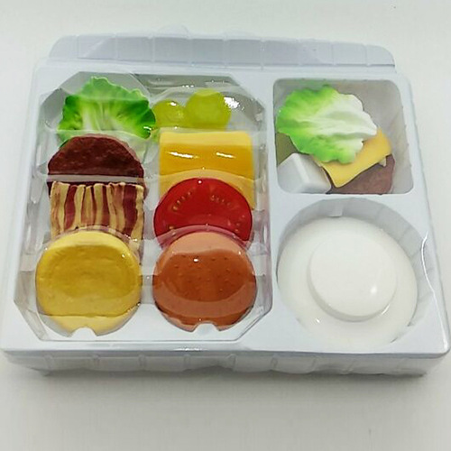 Taiwan Hamburger Big Eater hamburger layered Jenga balanced foreign trade children's fun tabletop game toy