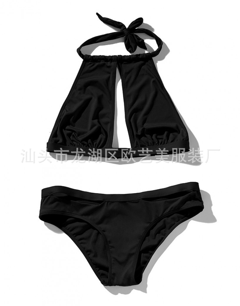 sexy hollow strap halterneck bikini NSOY46094