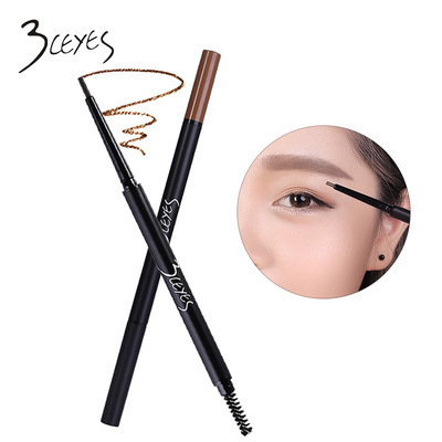 3ceyes Double pencil Brows Double pencil Eyebrow brush waterproof Anti-sweat automatic Pencil E-101