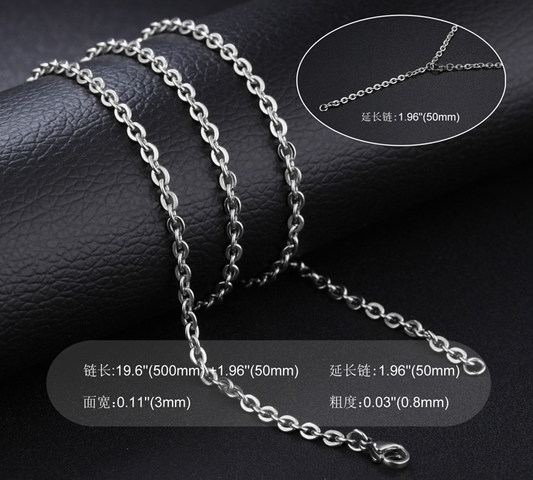 Titanium Steel Simple Style Polishing Geometric Necklace display picture 6
