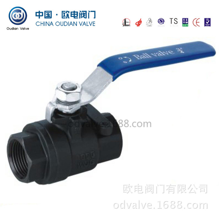 碳钢内丝球阀  二片式球阀  Q11F-25C  BSPT螺纹   内螺纹球阀门