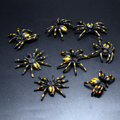 PVC Yellow Spider Scary Halloween Costumes Whistle Toy Scary Prank Wholesale