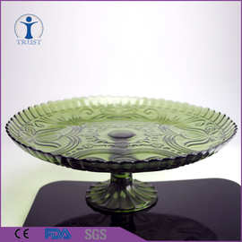 厂家机甩玻璃盘子日用玻璃餐具彩色玻璃盘子餐盘果盘