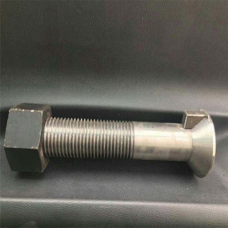 定做异型沉头带榫螺栓 8.8级圆沉头单耳螺丝 20*90配套螺母平弹垫