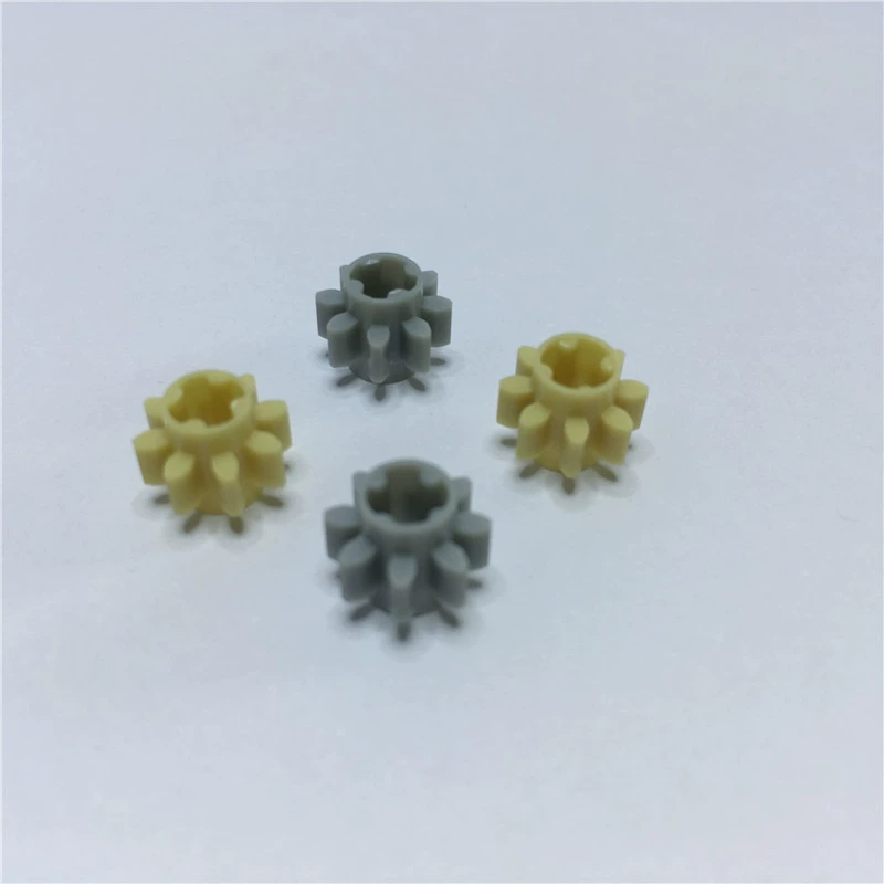 Lego, mechanical constructor with accessories with gears, science and technology, small particles