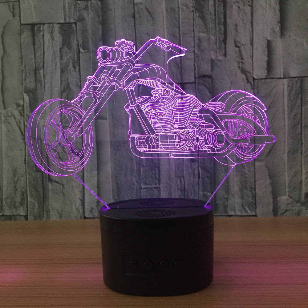 3d led 创意灯 相框式3d灯七彩遥控触摸礼品