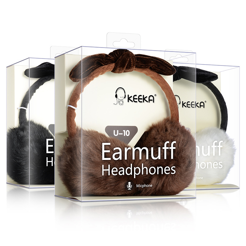 U-10 毛绒绒插线语音带麦大耳机 (4)