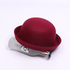 Demi-season woolen cute cap suitable for men and women, children's retro hat, family style