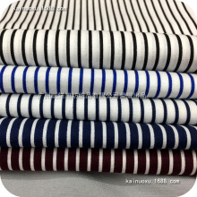 黑白条纹2mm 棉布衬衫印花布 棉布府绸印花布 春夏连衣裙印花面料