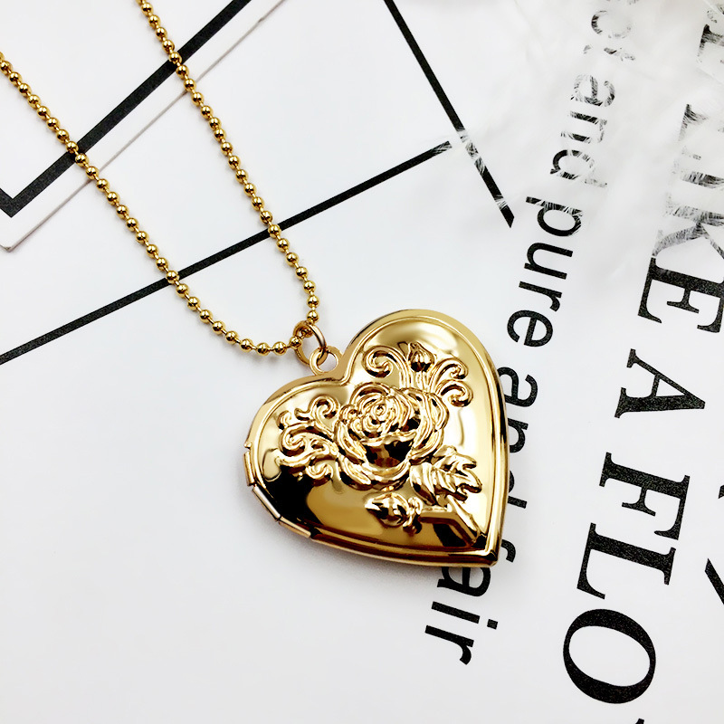 Heart Pattern Copper Heart Copper Necklaces