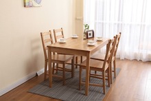 廠家批發木制餐桌椅 優質實木成套餐廳桌椅 一桌四椅 北歐風格