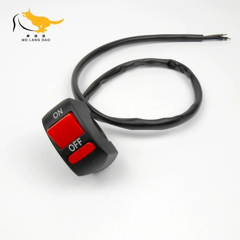 Мотоцикл модификация Фары Ручка переключатель кран переключатель электромобиль аккумулятор модификация автомобиля небольшой переключатель три линии