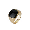 Black ring with stone, European style, with gem, Aliexpress