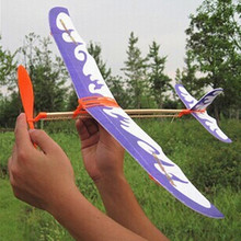 雷鳥橡皮筋動力飛機模型飛機航模雙翼飛機橡皮筋動力飛機廠家批發