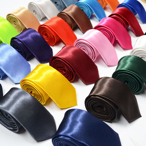 Tie New Korean version narrow 5CM British solid color casual group professional wear tie manufacturer wholesale