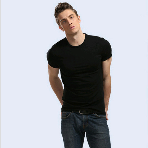 Men's short-sleeve T-shirt cultural shirt factory uniform plain blank short-sleeve advertising shirt with printing class uniform for men