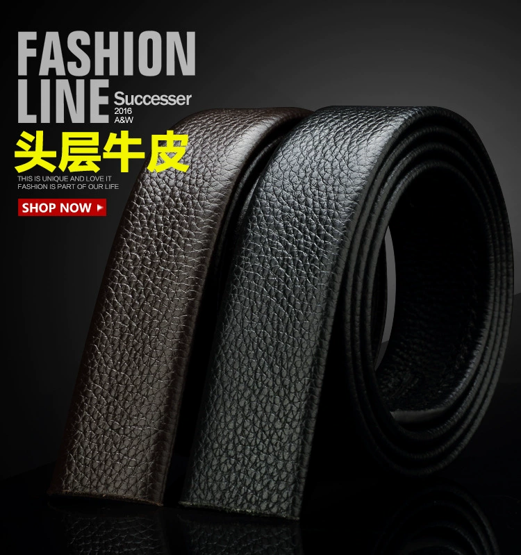 Men's belt, leather trousers, genuine leather, cowhide