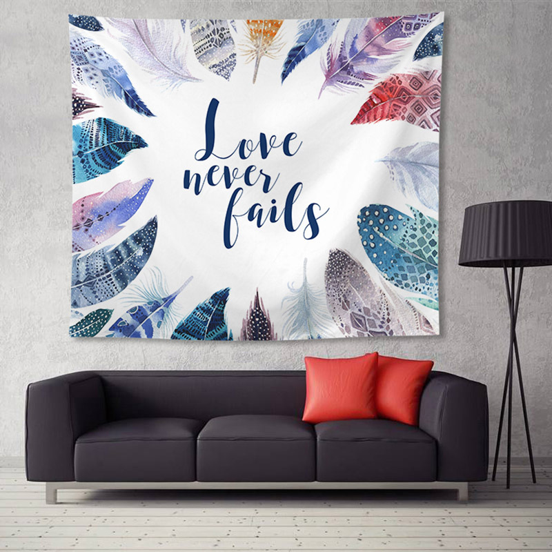 Tapiz Boxi colgando tela de fondo de tela mantel chica corazón dormitorio decoración colgante pintura tapiz Bohemia Toalla de playa