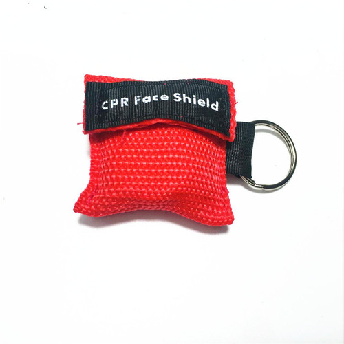 Customized CPR first aid mask, disposable respiratory PVC mask, OEM processing, one-way valve design