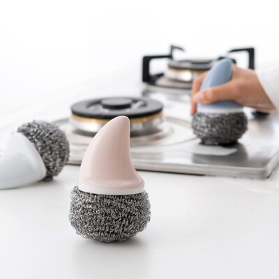 Steel ball brush Xiguo cleaning brush kitchen decontamination Backboard Cleaning brush