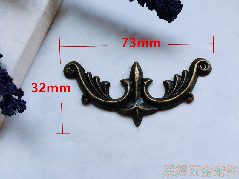 73*32mm工艺礼品仿古包角仿古贴角合金角木箱四边角装饰角片角码