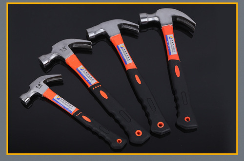 Manufacturer wholesale anti-handle claw hammer, plastic-coated, non-shaking hand claw nail remover, civil engineering masonry hammer, hammer