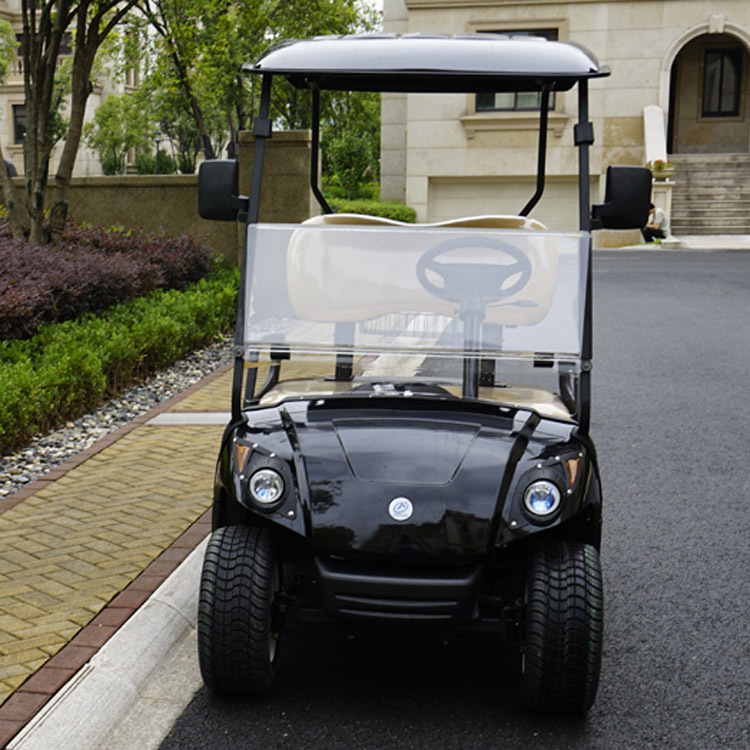 front of  golf cart