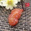 Agate red pendant, ice imitation, wholesale