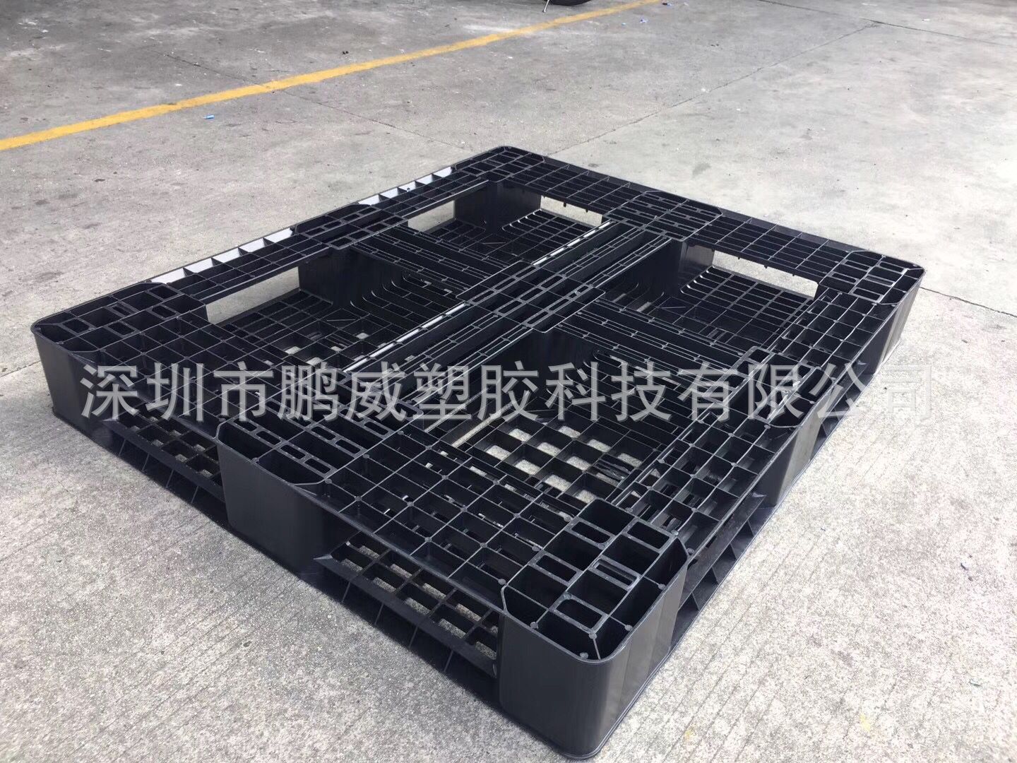 加厚网格九脚塑料垫板 叉车托盘塑料托盘防潮湿板 仓储卡板  耐磨