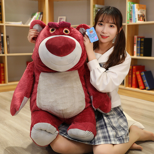 Toy Story 4 Strawberry Bear Doll Plush Toy Creative Teddy Bear LOTSO Hugable Bear Doll