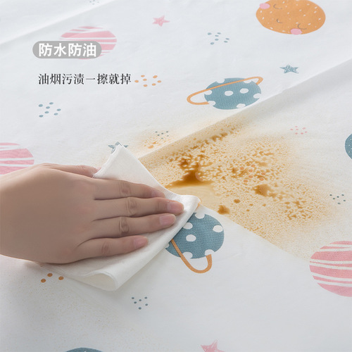 Factory direct sale small fresh cartoon refrigerator towel dust cover waterproof cover towel refrigerator cover dust cover cloth protective cover