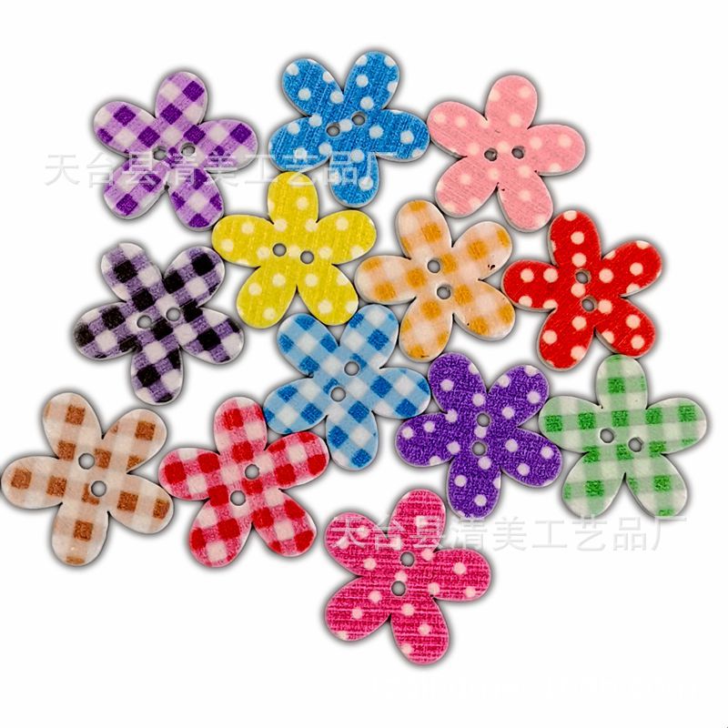 25mm DIY fondo blanco pintado Plaid Plum Dot Plum estilo mezclado Plum Blossom 50 unidades un paquete