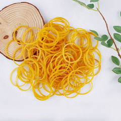 Yellow rubber band wholesale high elasticity once-through unbreakable rubber packaging band natural rubber vegetable tying latex